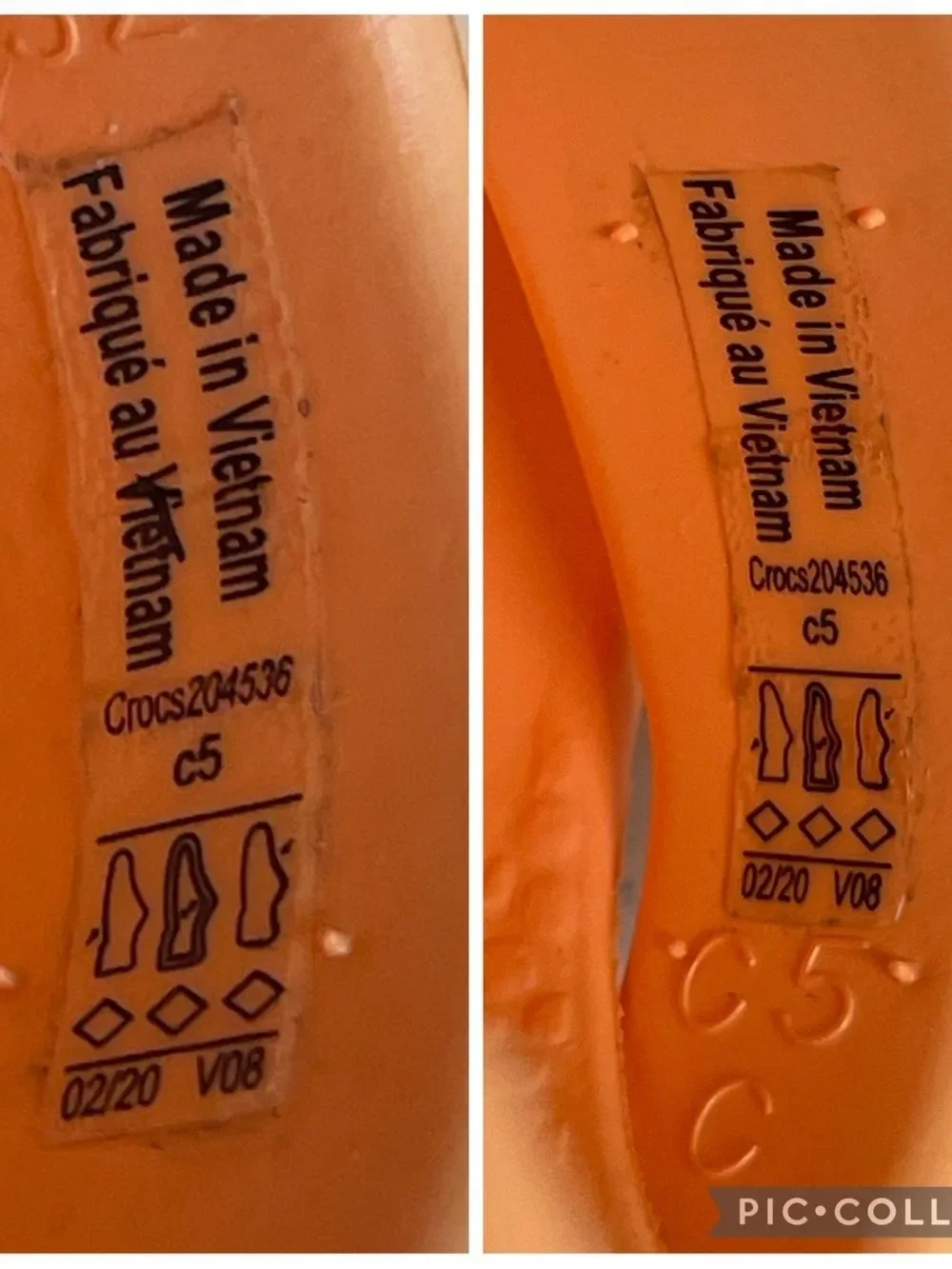 Crocs Toddler Classic Clog Size 5 Peach - Light Orange ? Style # 204536